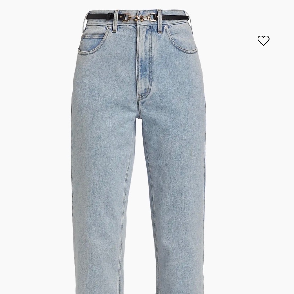 Generation Love belted straight leg jean